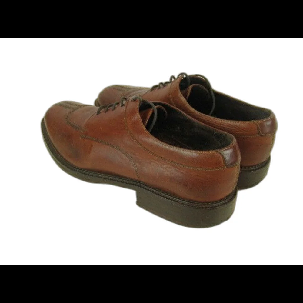 Mens COLE HAAN Country (Brazil) Brown Leather Split Toe Oxfords Brogues sz 9D